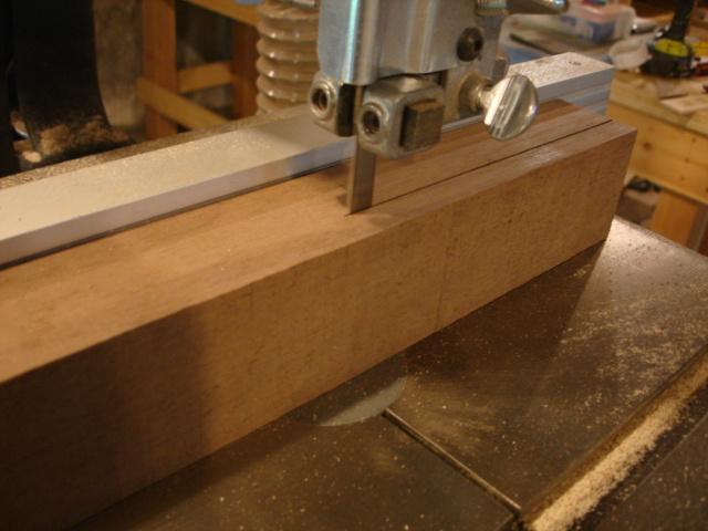 cutting the wood for chess boards