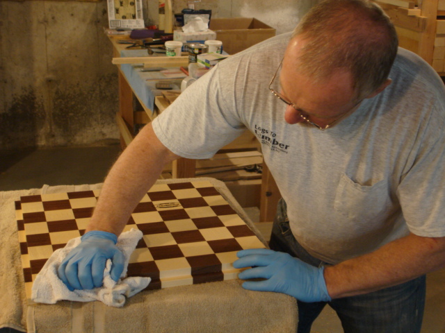 finishing the surface